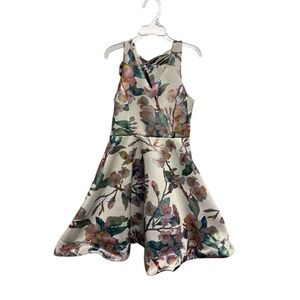 green emerald velvet dress Hunter Green Floral Tulle Maxi Dress with Criss Cross Back main image 1